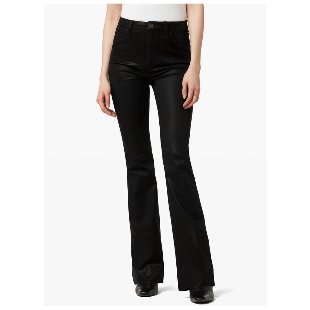 Joe's Jeans The Hi Honey High Rise Curvy Bootcut Coated Black Pants 30